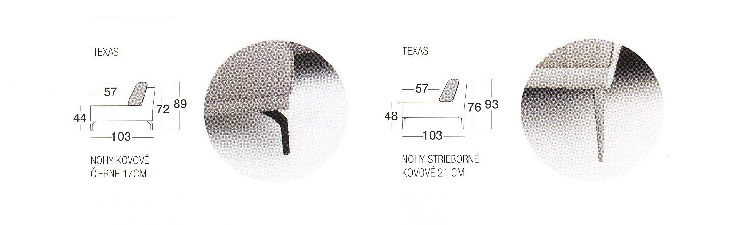 TEXAS nožičky